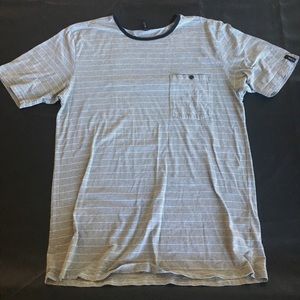 XXL striped RVCA pocket t-shirt
